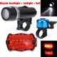 thumbnail image 1 of Fiudx Juego de Luces Led para Bicicleta, Faro Delantero con Haz Potente, Luz Trasera con 7 Modos, Fácil Montaje Sin Herramientas, Amplia Aplicación para Ciclismo, Jogging, Cochecito, Silla de Ruedas,, 1 of 5
