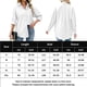 thumbnail image 2 of Cárdigan Camisas casuales de mujer Camisas de verano de color sólido de algodón Camisa femenina (Blanco M) Cgtredaw Blanco T M para Mujer, 2 of 6
