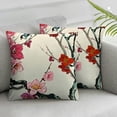 thumbnail image 3 of BANET Japanese Cherry Blossom , Throw Pillow Cases Pillowcases Set of 2 for Home Decorative Sofa 18x18in, 3 of 7