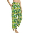 thumbnail image 2 of Xecao Cartoon Koala Bear and Leaf Women's Straight Lounge Pajama Pants: The Epitome of Relaxed Sleepwear, 2 of 9