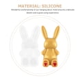 thumbnail image 4 of CIMAXIC easter Silicone Charm Mold Easter Keychain Pendant Mold Bunny Shape Pendant Mold,4.33"X2.17"X0.79", 4 of 4