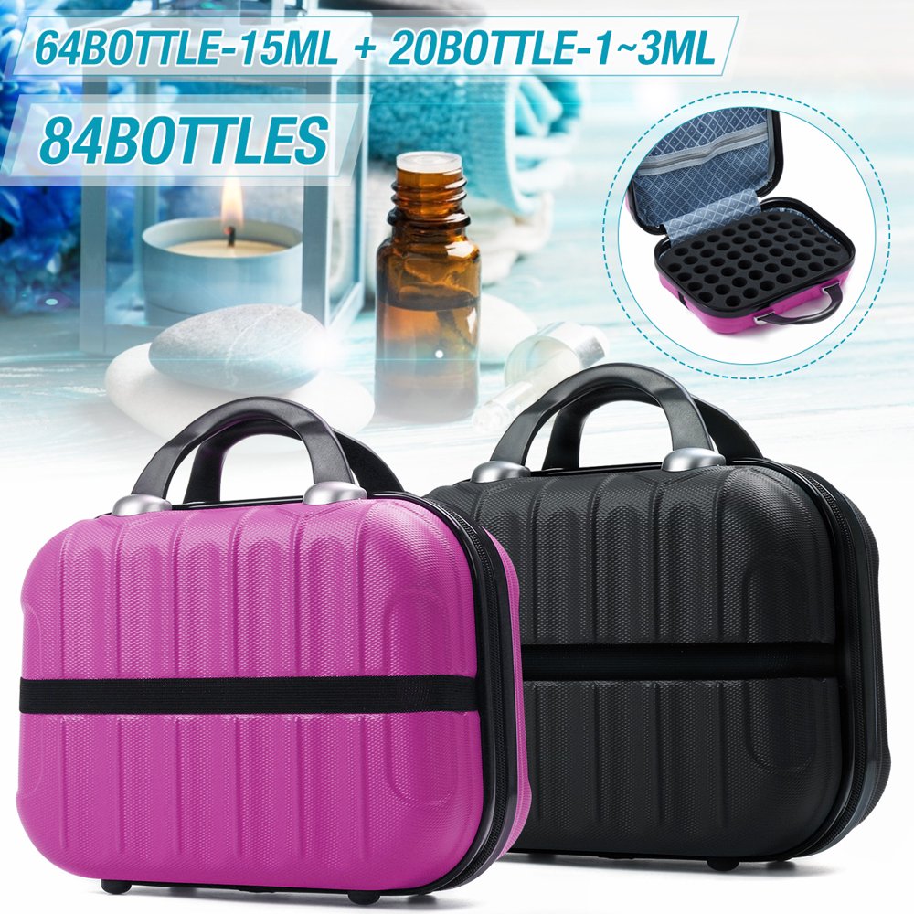 Portable 84 Essential Oil Bottle Storage Box Carrying Travel Case For