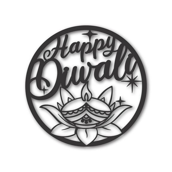 Metal Happy Diwali Wall Art 30