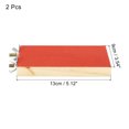 thumbnail image 2 of Unique Bargains Wood Bird Perch Stand Parrot Stand Platform Cage Accessory Paw Grinding Clean, Red 2 Pack, 2 of 5