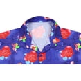 thumbnail image 5 of HAPPY BAY Men's Funky Beach Party Tropical Floral Shirts Short Sleeve Button Down Hawaiian Shirt for Men M Valentine Hearts, Blue, 5 of 6