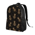 thumbnail image 2 of Haiem Gold Glitter Pineapples Backpack - Stylish and Durable 15-inch Laptop Backpack with Waterproof Oxford Fabric, 2 of 8