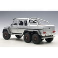 thumbnail image 2 of Mercedes G63 AMG 6X6 Silver 1/18 Model Car by Autoart, 2 of 8