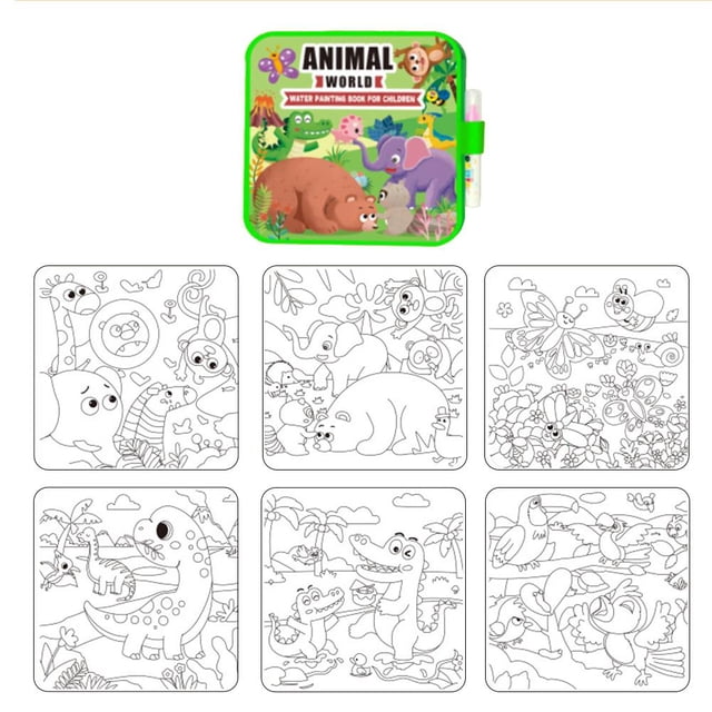 Childrens Graffiti Water Painting Notebook DIY Creative Notebook Water Gift Folding Traffic