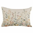 thumbnail image 2 of Vintage Botanical King Size Pillow Cover, Pillowcase Protectors with Zipper, Breathable Decorative Throw Pillow Case Cover, Spring Floral Summer Botanical Rustic Pillow Shams for Couch Sofa 20x36Inch, 2 of 8