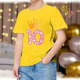 thumbnail image 2 of TOOYOU Boys Summer T-Shirt Gamer Funny 10Th Birthday Tee Commemorative Day Top Size 3-4 Years Yellow, 2 of 4