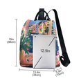 thumbnail image 3 of FORMRS Women's Travel Backpack Purse Anti-Theft Hidden Pockets Casual Shoulder Bag, Green Window, 3 of 7