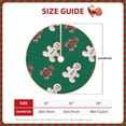thumbnail image 4 of Bingfone Christmas Tree Skirt Mat Christmas Decoration Interior 48"-Gingerbread Snowman Cookies, 4 of 8