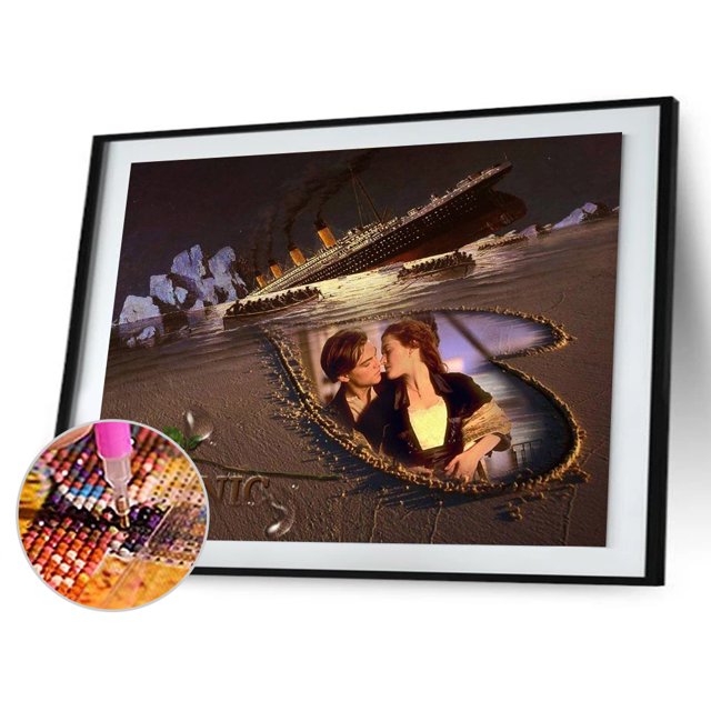 Cuadros Decorativos 5D DIY Mosaico Rhinestone Pintura Titanic Full Round Drill Diamond Picture Kit Ehuebsd Nuevos Originales