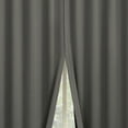thumbnail image 5 of Sun Zero Aria 2-Pack Magnetic Closure Theater Grade 100% Blackout Back Tab Curtain Panel Pair, 52"X63", Gray, 5 of 10