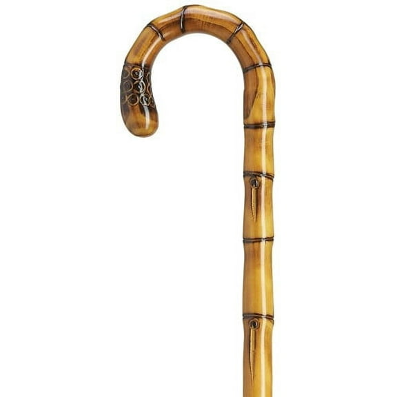 Walking Cane Men Genuine Chestnut Carved Root Nose Crook Handle
