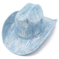 thumbnail image 6 of Fashion Flat Top Sequin Cowboy Hat For Outdoor Travel And Street Style Dress Wear, 6 of 6