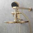 thumbnail image 2 of Dual Shower Head Diverter G1/2" 2-Way Brass Brushed Gold Connector, 2 of 4
