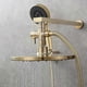 thumbnail image 3 of G1/2" 2-Way Brass Shower Diverter for Handheld Shower Head and Fixed Shower Head, Brushed Gold-Good, 3 of 5