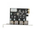 thumbnail image 1 of PCIE à USB3.0 Carte, PCB PCIE à USB3.0 Carte Adaptateur PCI Express X1 Interface USB3.0 Compatible pour Bureau Conventionnel, 1 of 8