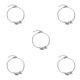 thumbnail image 3 of Sonducket Anklets Stylish Silver Alloy Leaf Foot Trendy Chains Gifts Valentines Day Jewelry Bracelets Universal for Women Teen Girls Plata 5piezas, 3 of 6