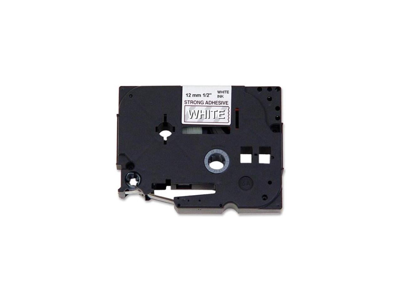 Brother Genuine P-touch TZE-S135 Tape, 1/4" (0.23") Wide Extra-Strength Adhesive Laminated Label Maker Tape, Black on White, 0.23 in. x 26.2 ft. (6mm x 8M), TZE-S211
