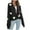 Black, variant on Cardigan Sweaters for Women Ndbuld Women's Winter Heavy Three-Dimensional Embroidery Flower Lantern Sleeve Loose Knit Sweater Cardigan Coat Gift for Adults Green M