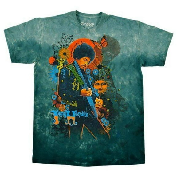 Jimi Hendrix - Trippy Jimi Tie Dye Mens T Shirt