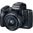 thumbnail image 2 of Canon EOS M50 Mirrorless Camera W/15-45mm Lens Black 2680C011 - Advanced Bundle (International Version), 2 of 8