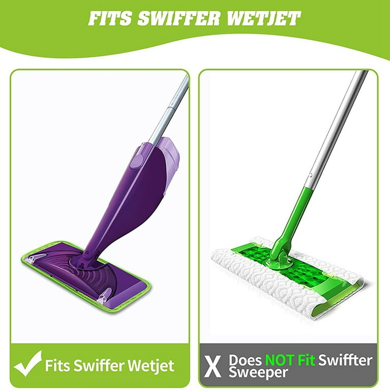 For Swiffer Mop Pads Wet/dry Microfibre Floor Replacement Flat Mop Cloth  Machine Washable for WetJet
