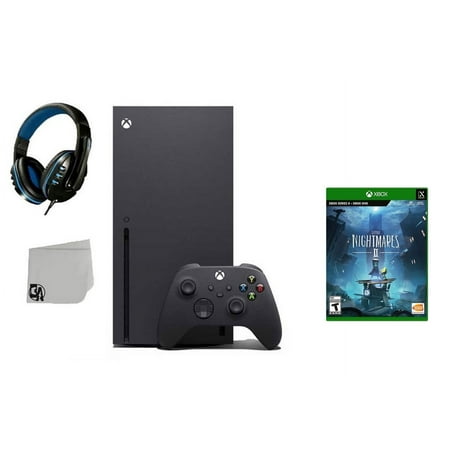 Xbox Series X Video Game Console Black with Little Nightmares II BOLT AXTION Bundle Like New