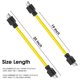 thumbnail image 4 of Cable alargador de 3 clavijas macho a macho con adaptador dinamo Nema 5 15P para conmutador de transferencia 12 AWG 125 V (5,4 cm) (amarillo), 4 of 8