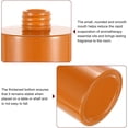 thumbnail image 4 of HARFINGTON 4pcs Empty Glass Diffuser Bottle 140ml/4.7oz Refillable Fragrance Accessories Aromatherapy Jar Container for Replacement Reed Diffuser DIY Home Bathroom Orange with Gold Tone Cap, 4 of 6