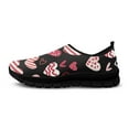 thumbnail image 4 of FUIALDOLG Valentine's day Loafers for Women Wide Clipper Sneaker Causal Comfy Walking Shoes Breathable Padded Insole Low Slip on Sneakers, 4 of 8