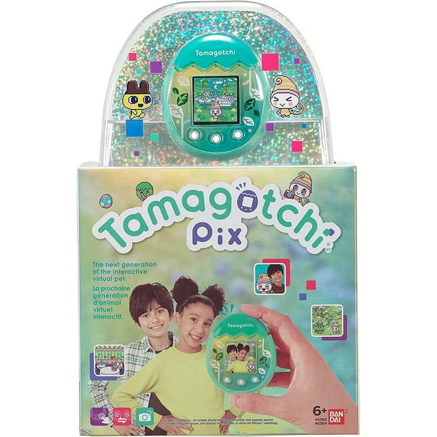 Tamagotchi Pix Green - Interactive Virtual Pet for Daycare
