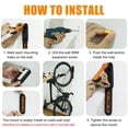thumbnail image 3 of Youkk Bike Wall Hook Holder Stand Practical Mountain Wall Mounted Storage Rack Hanger, 3 of 5