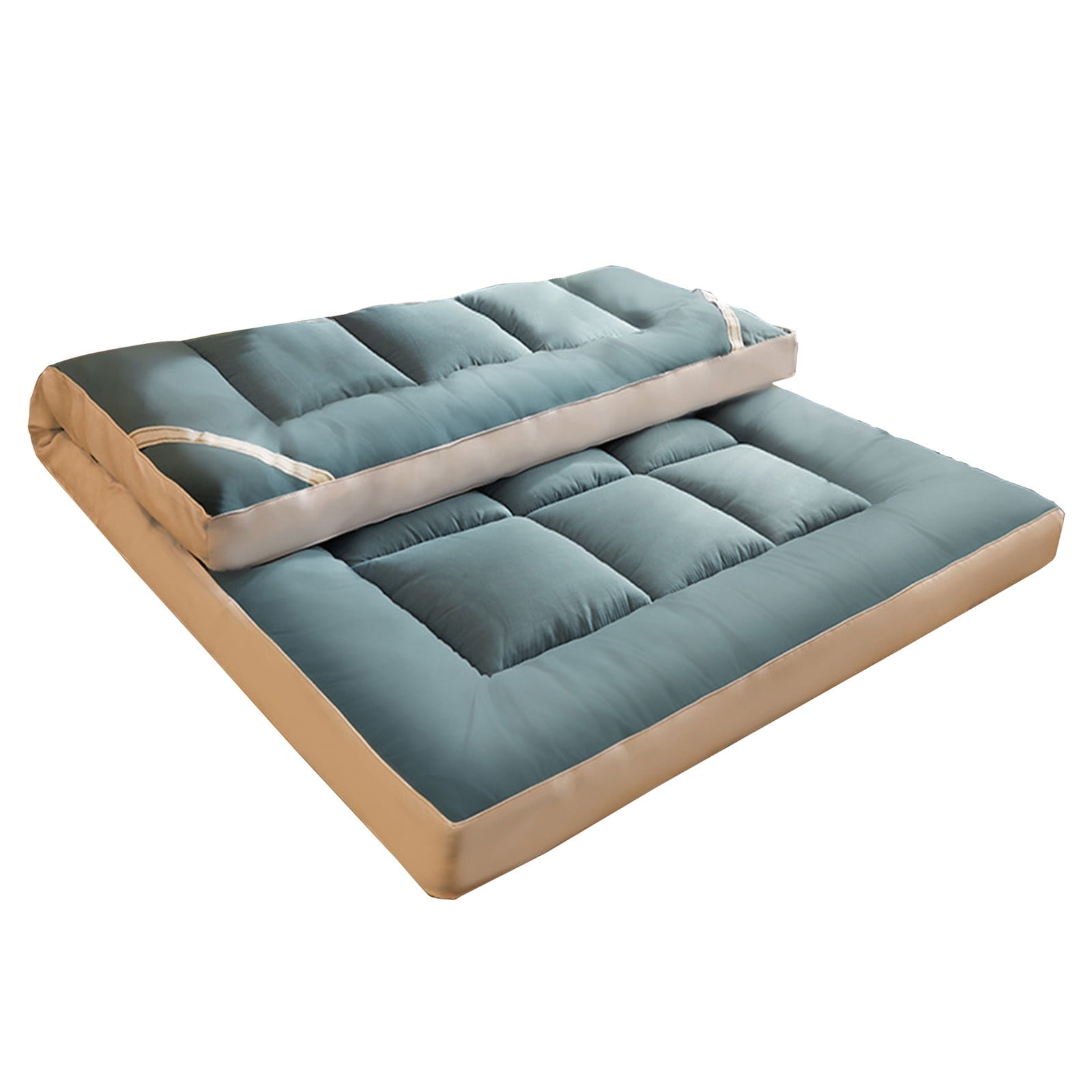 Foldable Twin Size Mattress 39"x79" - Ultra Soft Soy Fiber Mattress for Students,Breathable & Washable,Thickened Support,Lightweight & Portable,Durable Polyester Bed Mattress for Dorm,Home,Travel