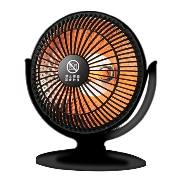 Ventilateur Chauffant, Petits Radiateurs Amélioration de la Maison, Radiateur d'Appoint Électrique Portable avec Thermostat, Radiateurs Électriques Portatifs d'Intérieur 200 W, Petit Ventilateur Chauffant Sûr et Silencieux pour Bureau Chambre Bureau (Noir)