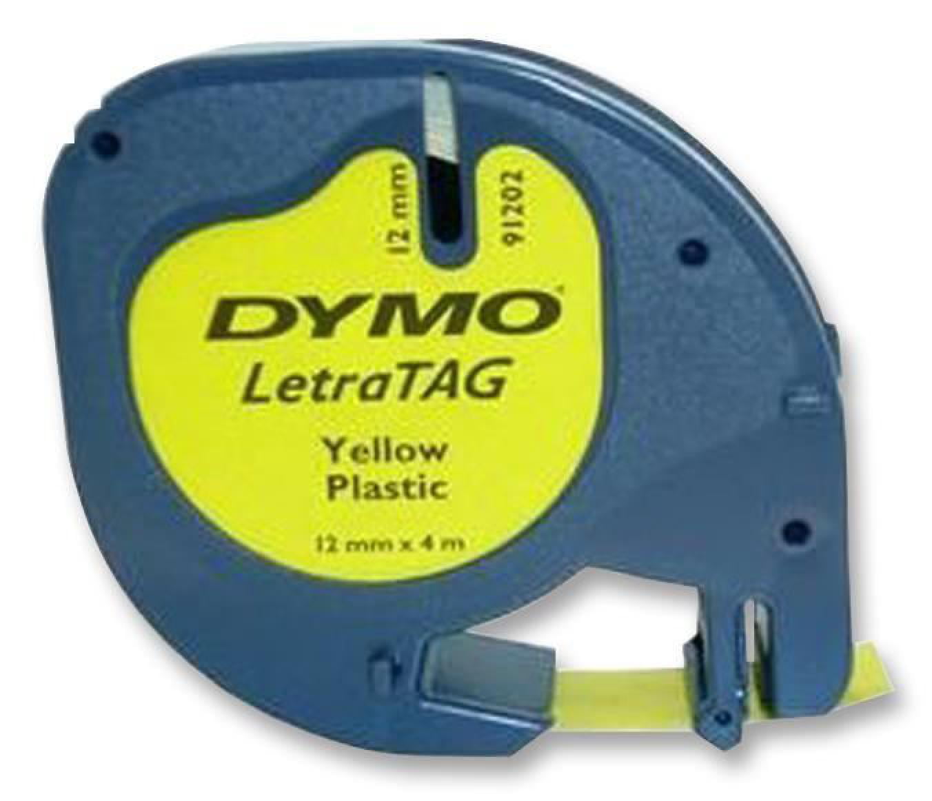 Etiqueta Adhesiva Dymo Plástica Letratag 12 mm x 4 m