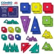 MAGNA-TILES® Combo 46-Piece Magnetic Construction Set, The ORIGINAL Magnetic Building Brand