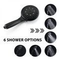 thumbnail image 4 of Shower Tub Kit, Tub and Shower Faucet Set（Valve Included) with 35-Mode 2 in 1 Handheld and Rain Shower Head System, Single-Handle Tub and Shower Trim Kit, Matte Black, 4 of 7