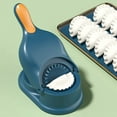thumbnail image 4 of 2023 New 2 In 1 Dumpling Maker, Green，Dumpling Maker Machine, Kitchen Dumpling Making Tool Baking Pastry Manual Artifact for Pressing Dumpling Skin Mould Dough Press Maker Great, 4 of 7