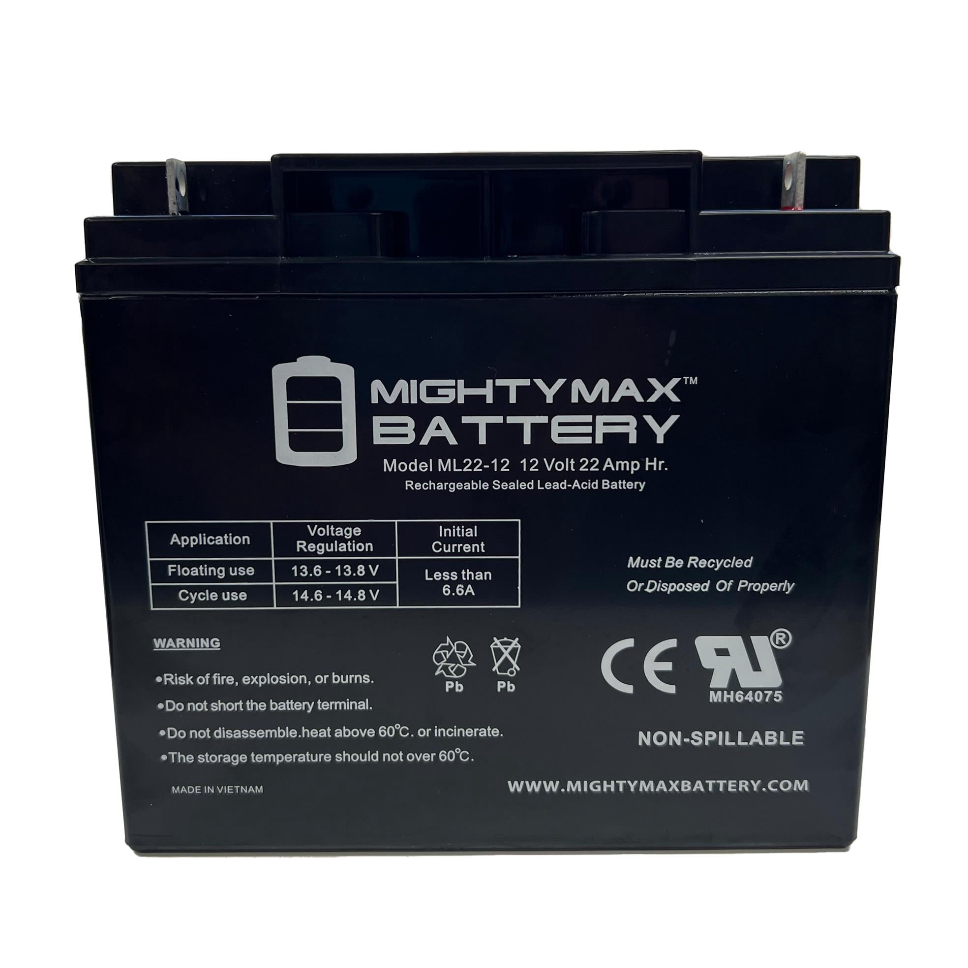 Battery Box LM130/12AH for two 12AH Batteries Plus 2 x 12V 12AH Batteries