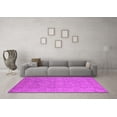 thumbnail image 3 of Ahgly Company Indoor Round Oriental Pink Industrial Area Rugs, 8' Round, 3 of 4