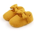 thumbnail image 3 of Baby Girls Mary Jane Flats with Bowknot Flowers,Princess Wedding Dress Ballet Shoes Non-Slip Toddler First Walkers Newborn Crib Shoe, 3 of 7