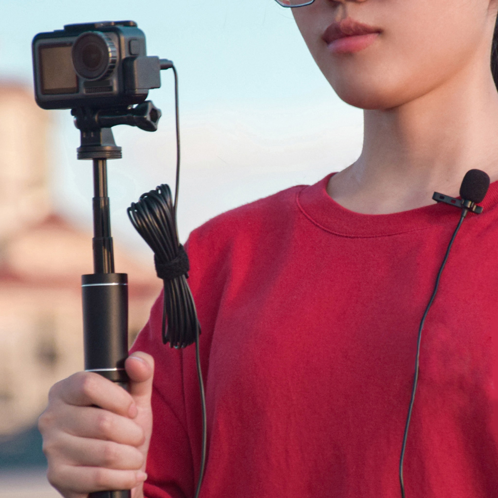 Zeiwohndc 3.5mm Lavalier Microphone System for Smartphones DSLR Cameras Camcorder
