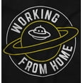 thumbnail image 2 of Working From Home Quarantine UFO Unisex Fleece Graphic Zip Up Hoodie Brisco Brands 2X, 2 of 5