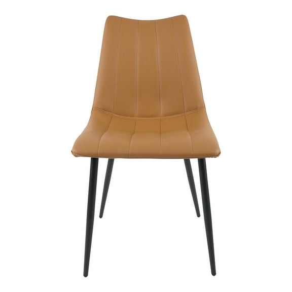 Alibi Dining Chair Tan Set of 2 Brown