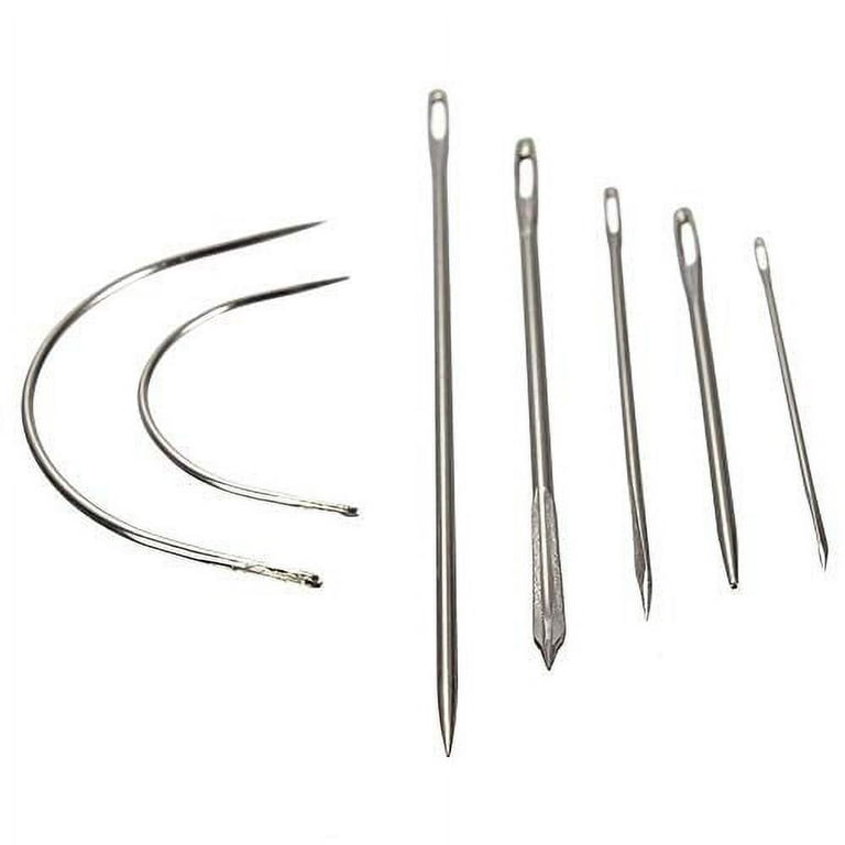Hand Sewing Needles Kit, Heavy Duty Household Hand Needles for Upholstery,  Carpet, Leather, Canvas Repair (5 Pieces) 