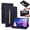 Black, variant on Dteck Case for Lenovo Tab M10 Plus 3rd Gen 10.6 inch, Multi-Angle Viewing Stand Zipper Wallet Card Folio Shockproof Tablet Cover,Red