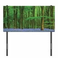 thumbnail image 3 of Woodland Headboard, Spring Sunshine in a Bluebell Wood Summer Dream Holiday Getaway Destination, Upholstered Decorative Metal Bed Headboard with Memory Foam, Twin Size, Green Lavender, by Ambesonne, 3 of 4